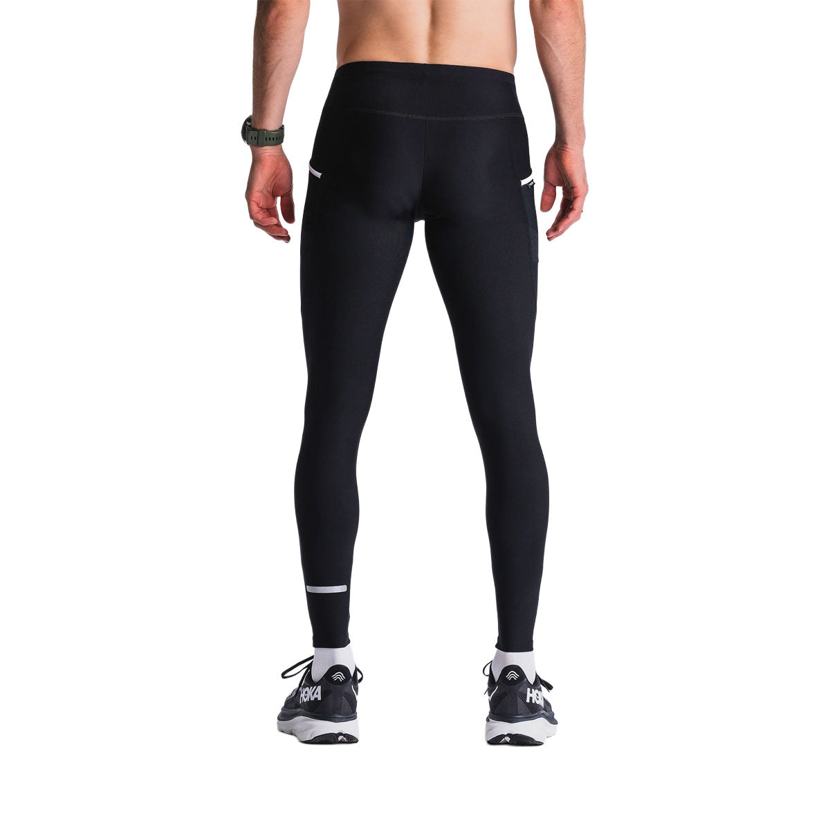 Fusion X-Long unisex tights i sort med lange ben og reflekselementer
