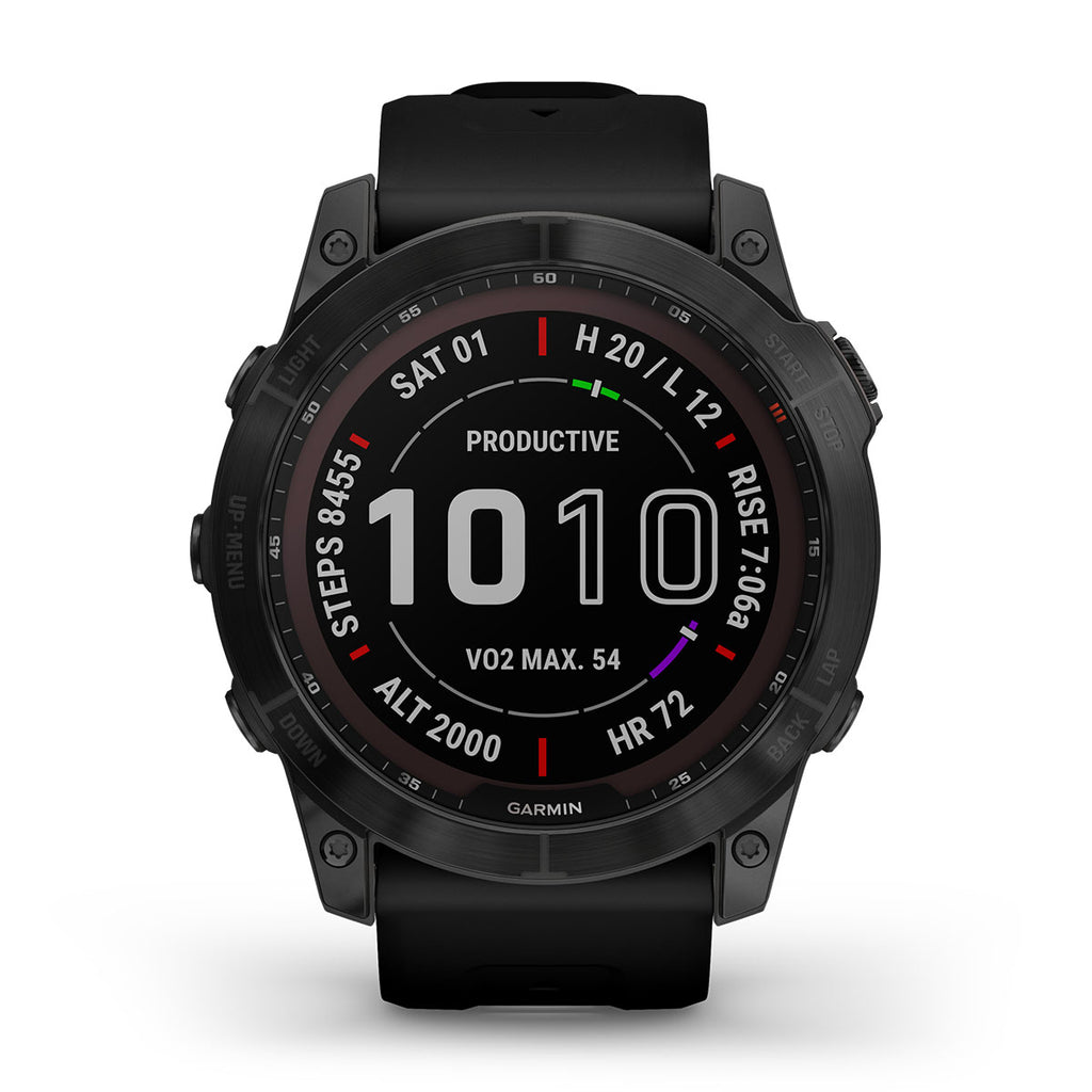 Garmin Fenix 7X Sapphire Solar + Lygte