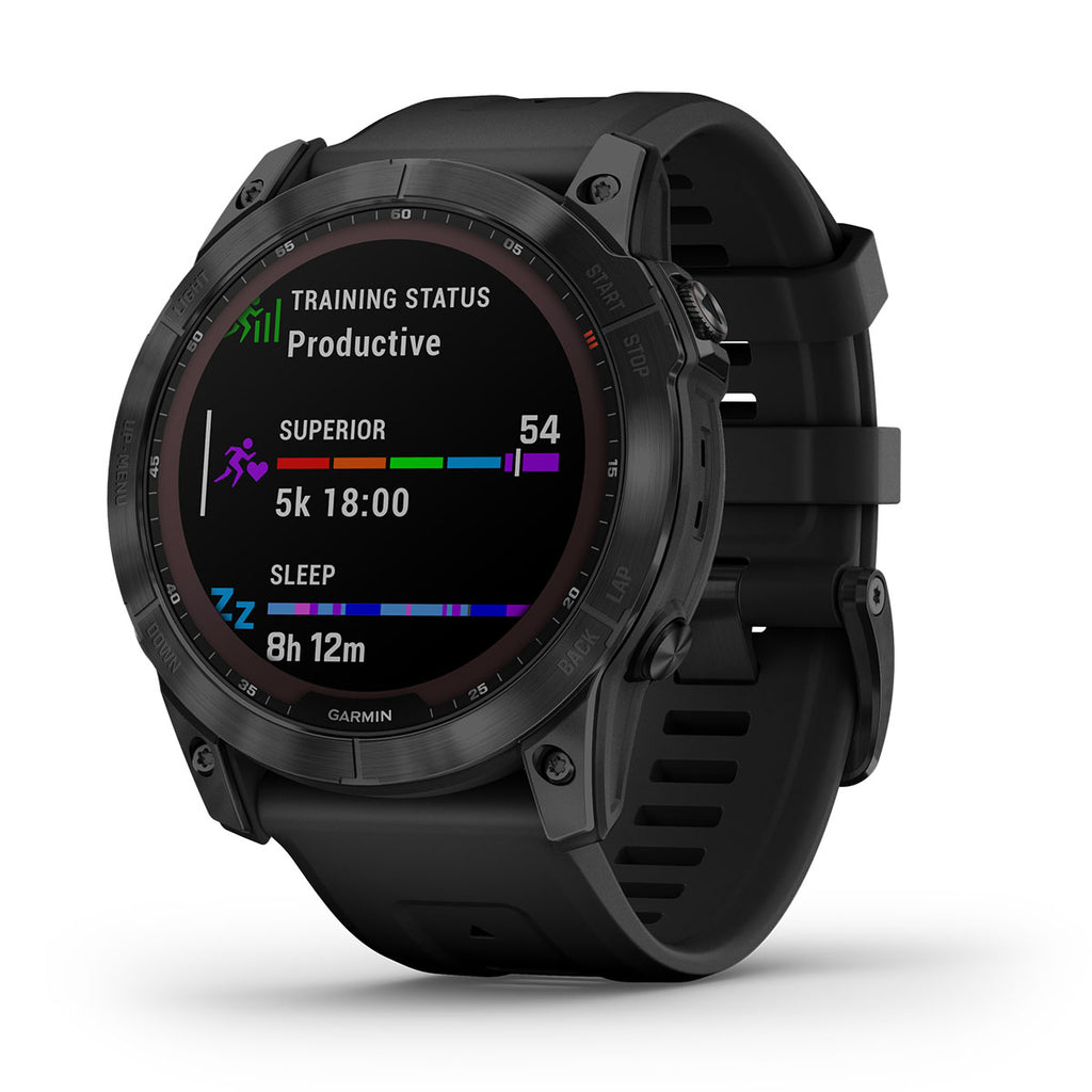 Garmin Fenix 7X Sapphire Solar + Lygte