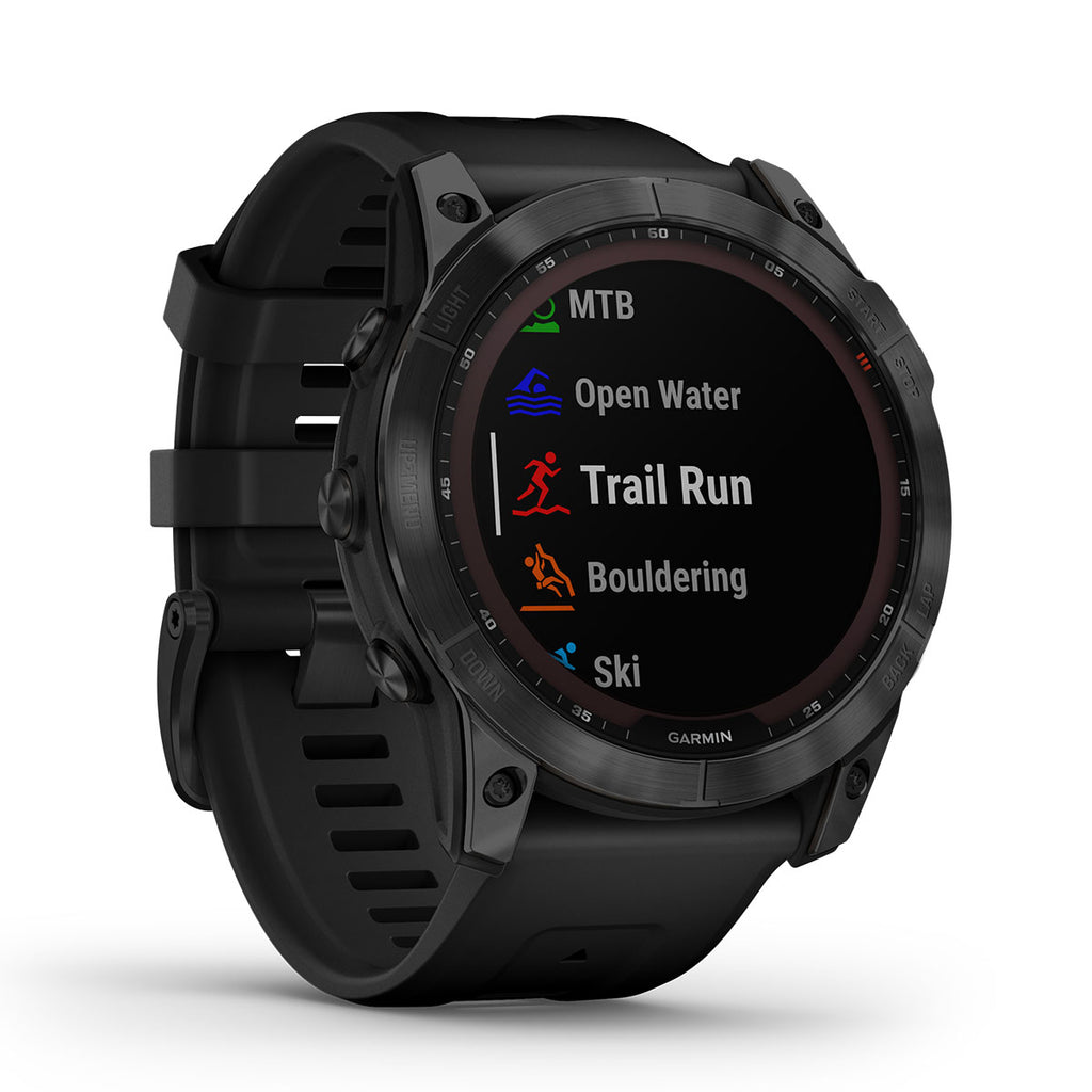 Garmin Fenix 7X Sapphire Solar + Lygte