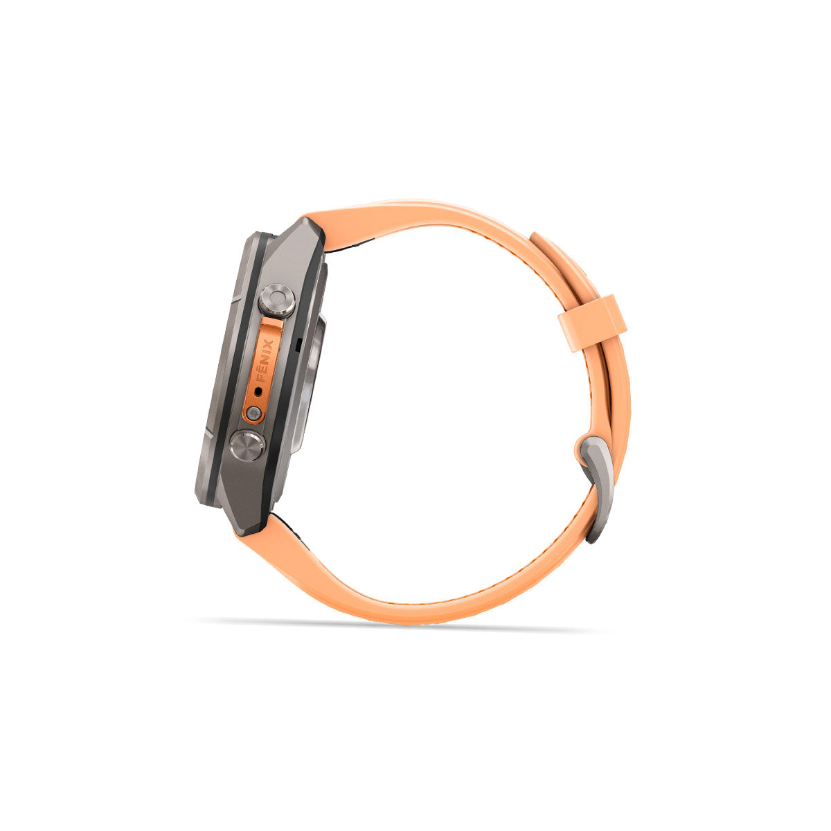 Garmin Fenix 9 Pro inReach smartwatch med orange silikone-rem og 43 mm kasse