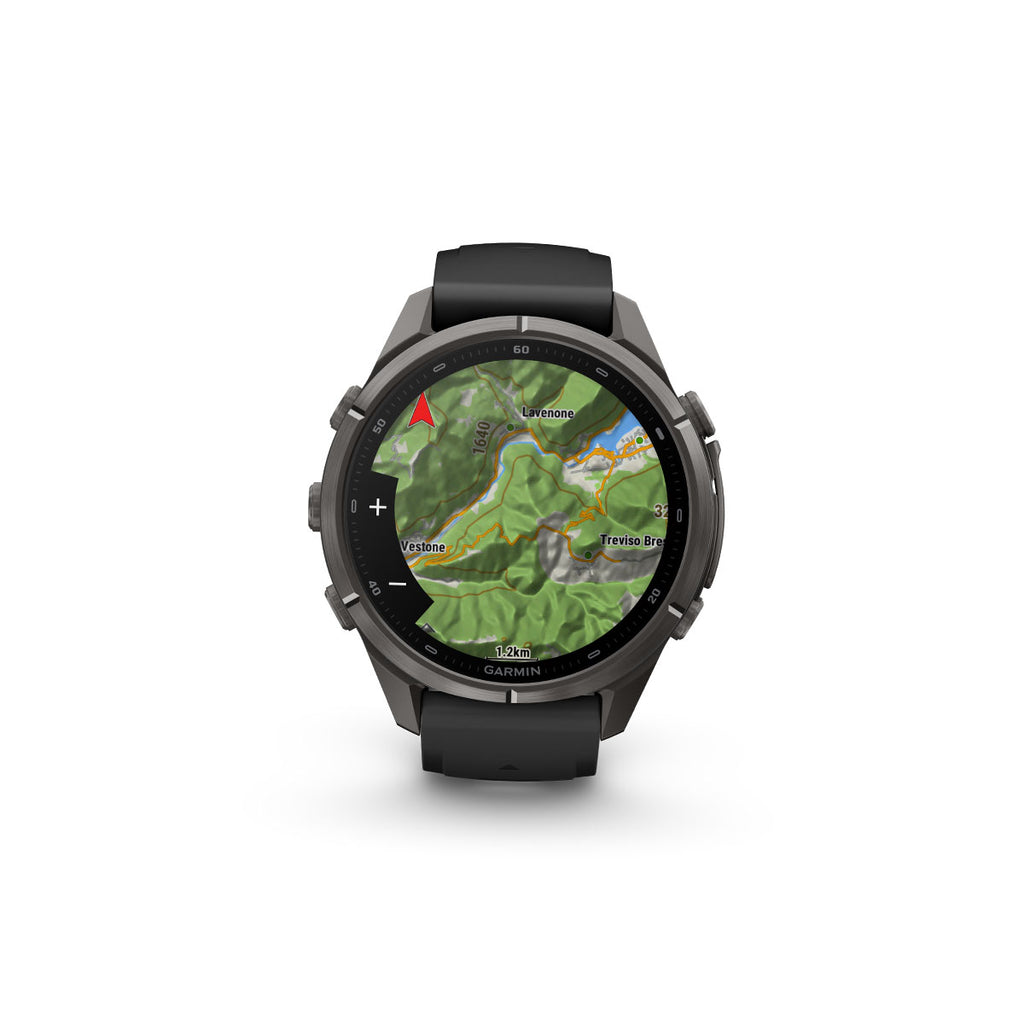 Garmin Fenix 9 Pro inReach smartwatch med kortskærm og sort rem