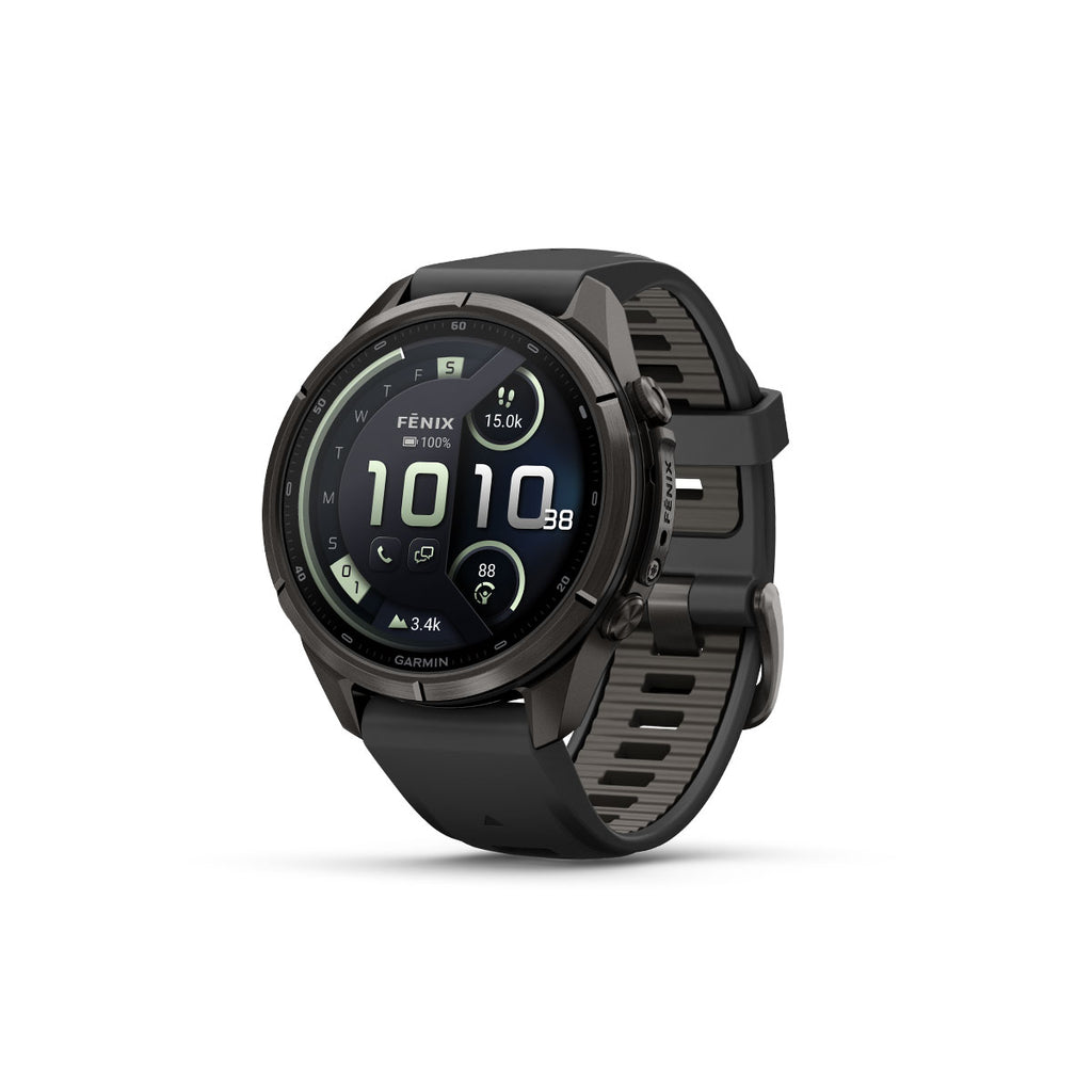 Garmin Fenix 9 Pro inReach smartwatch med 43 mm Ti DLC urkasse