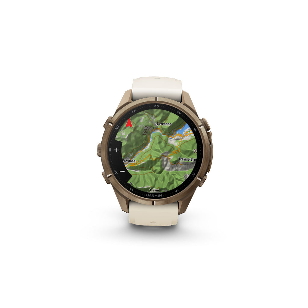 Garmin Fenix 9 Pro smartwatch med 43 mm titaniumkasse og kortskærm