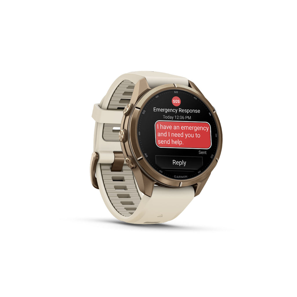 Garmin Fenix 9 Pro inReach ur med 43 mm titan og SOS-skærm