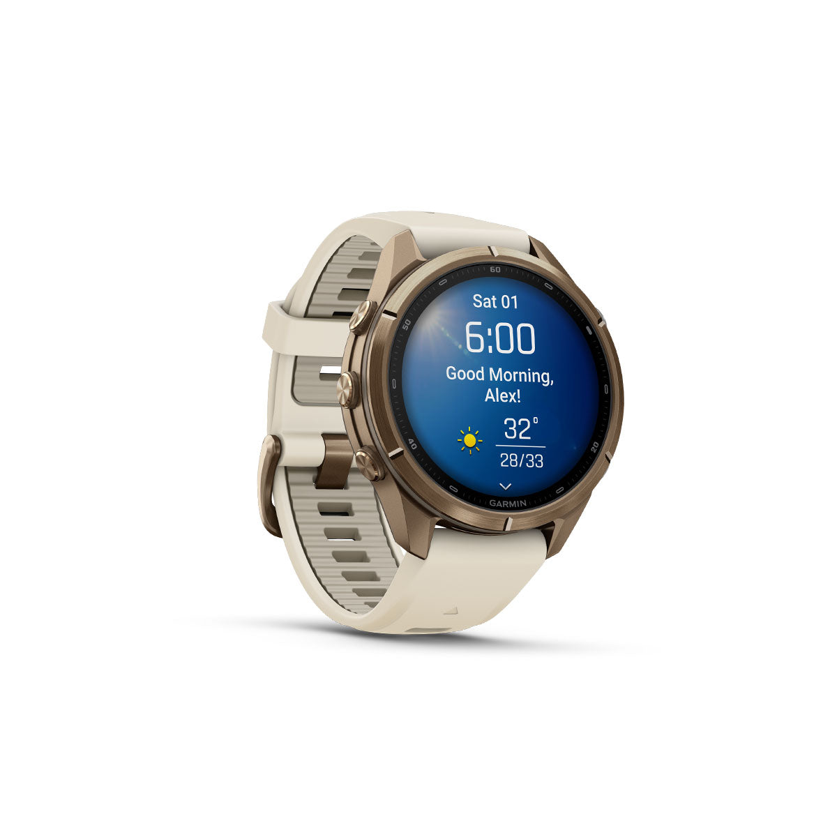 Garmin Fenix 9 Pro smartwatch med 43 mm titaniumrem og urskærm