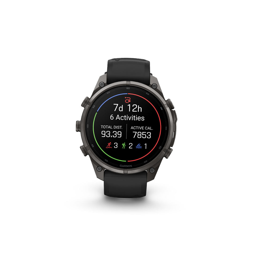 Garmin Fenix 9 Pro smartur med 47 mm skærm og sort rem