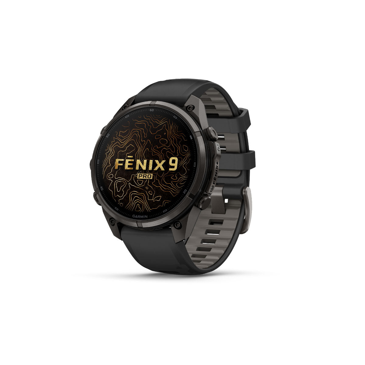 Garmin Fenix 9 Pro smartwatch 47 mm med sort silikonerem