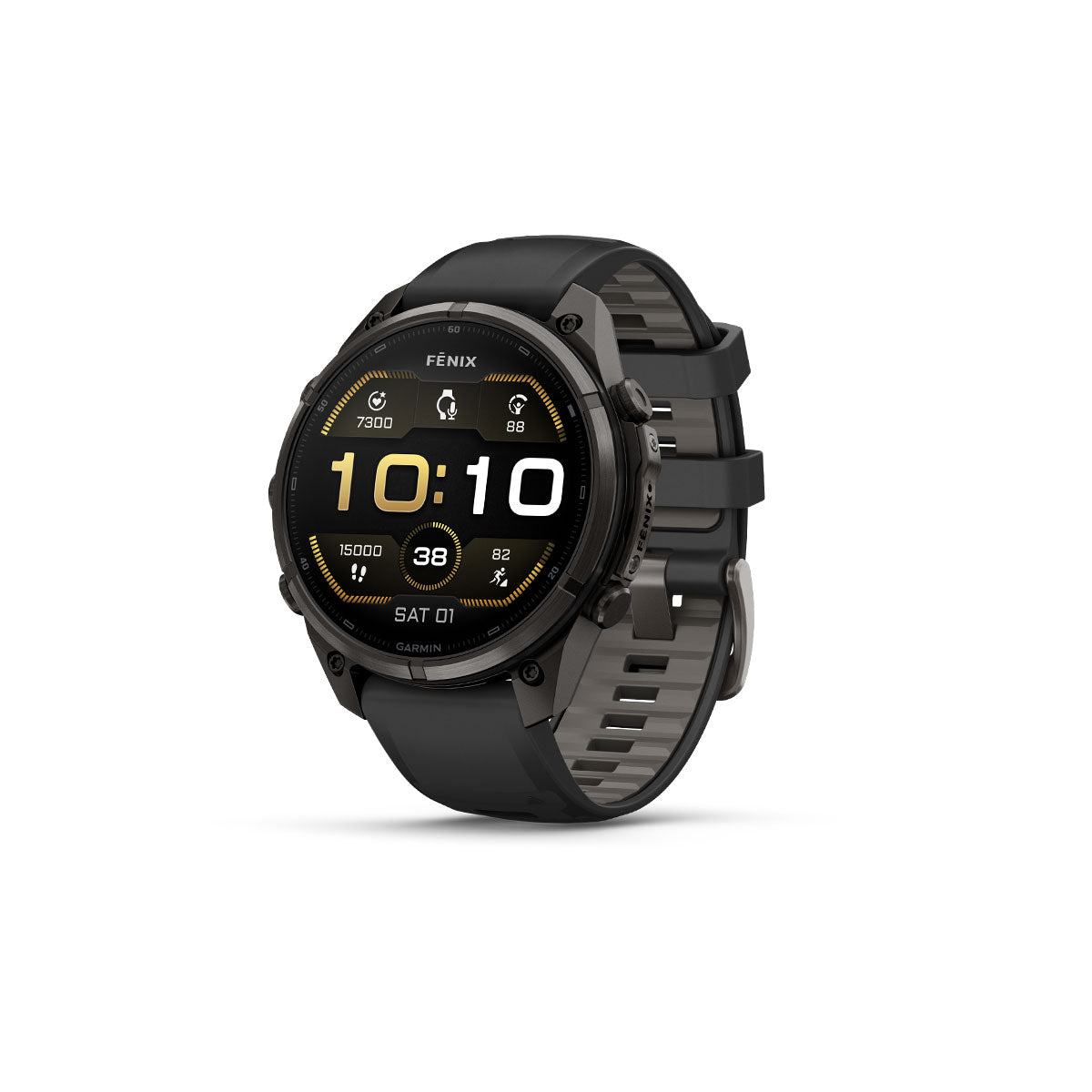 Garmin Fenix 9 Pro smartur med 47 mm urkasse og silikonerem