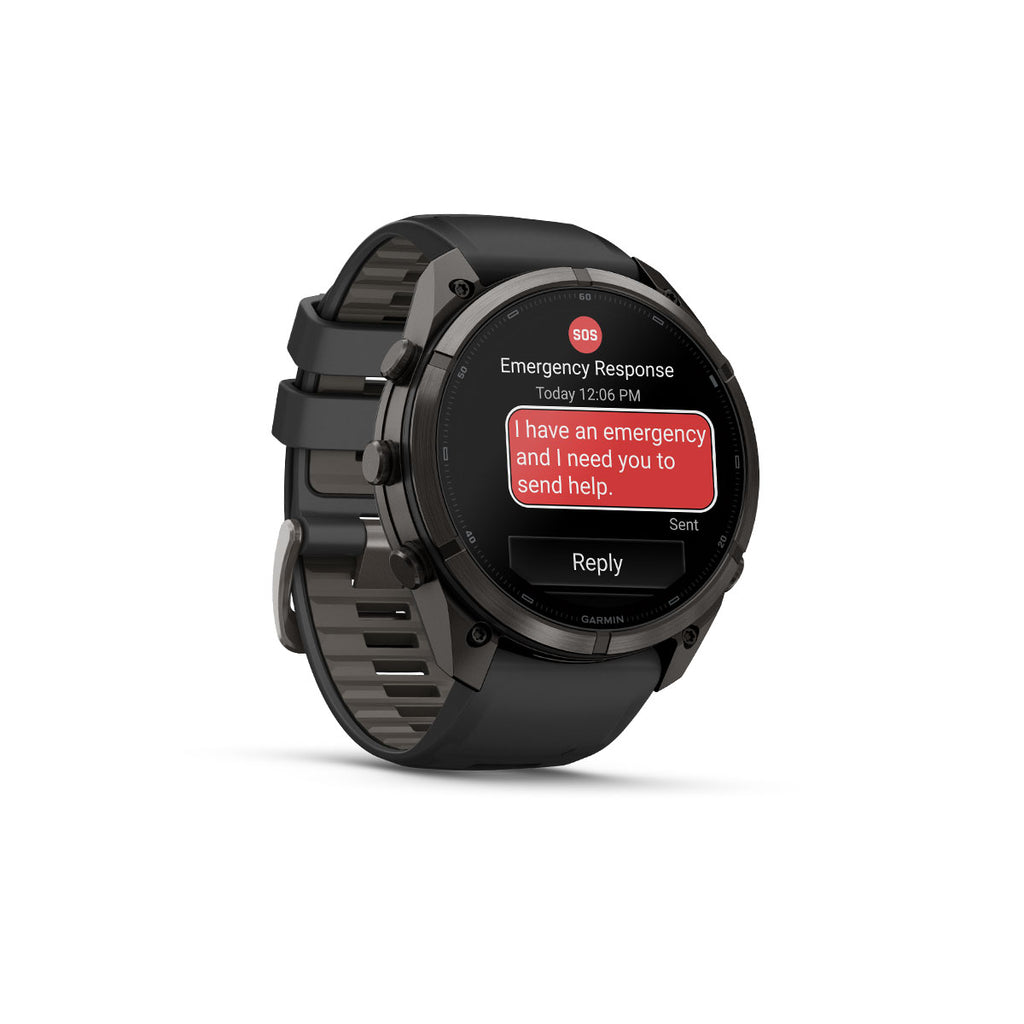 Garmin Fenix 9 Pro inReach 51 mm smartur med SOS-besked på skærm