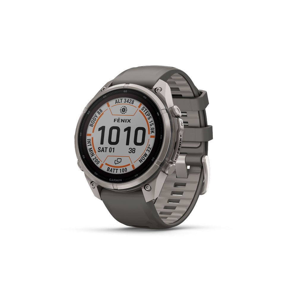 Garmin Fenix 9 Pro inReach smartwatch med grå silikonerem 47 mm