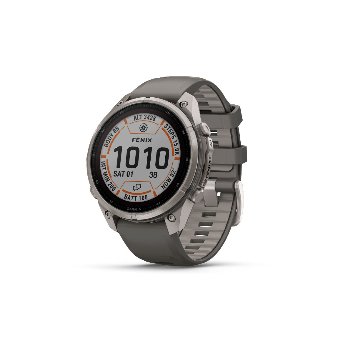 Garmin Fenix 9 Pro inReach smartwatch med grå silikonerem 47 mm