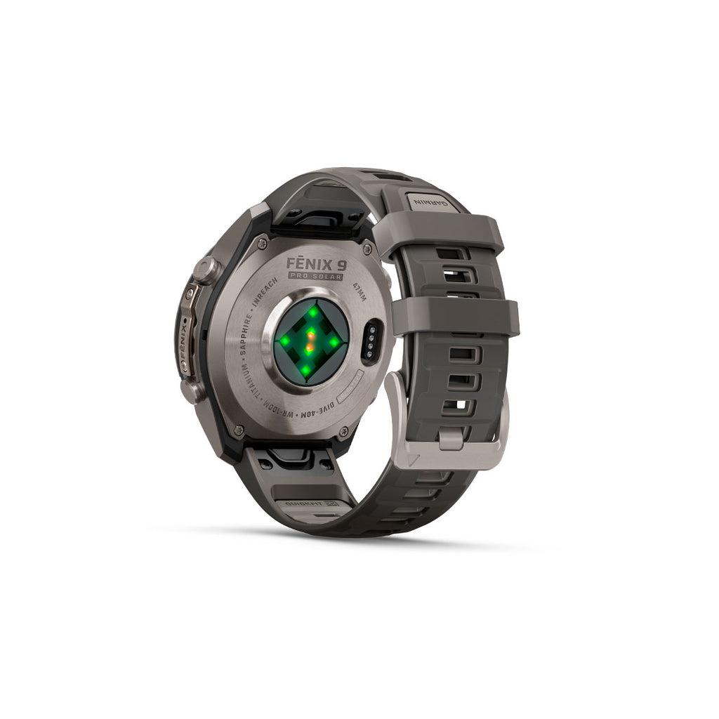 Garmin Fenix 9 Pro inReach smartwatch med display og silikonerem
