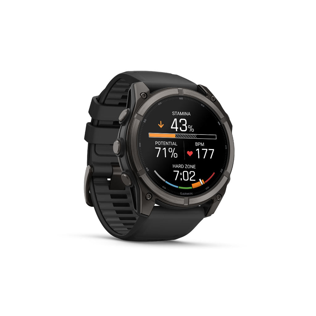 Garmin Fenix 9 smartwatch med 51 mm urkasse og sort rem
