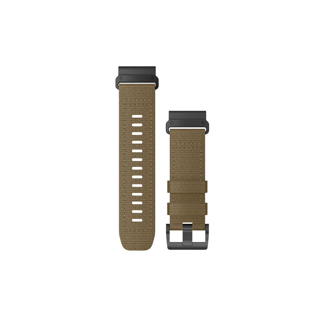 Garmin Quickfit urrem 26 mm coyote tan nylon med justerbar spænde