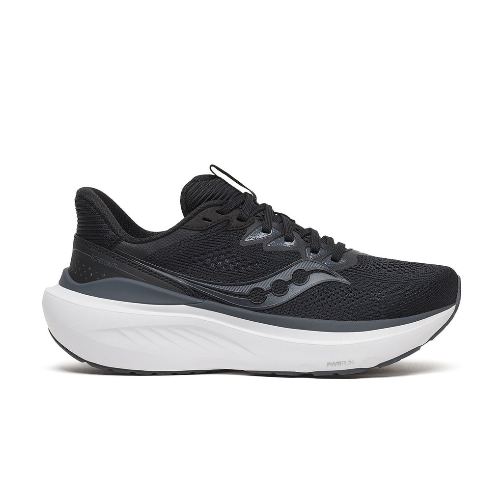 Saucony Echelon 11 wide løbesko til mænd i sort og grå