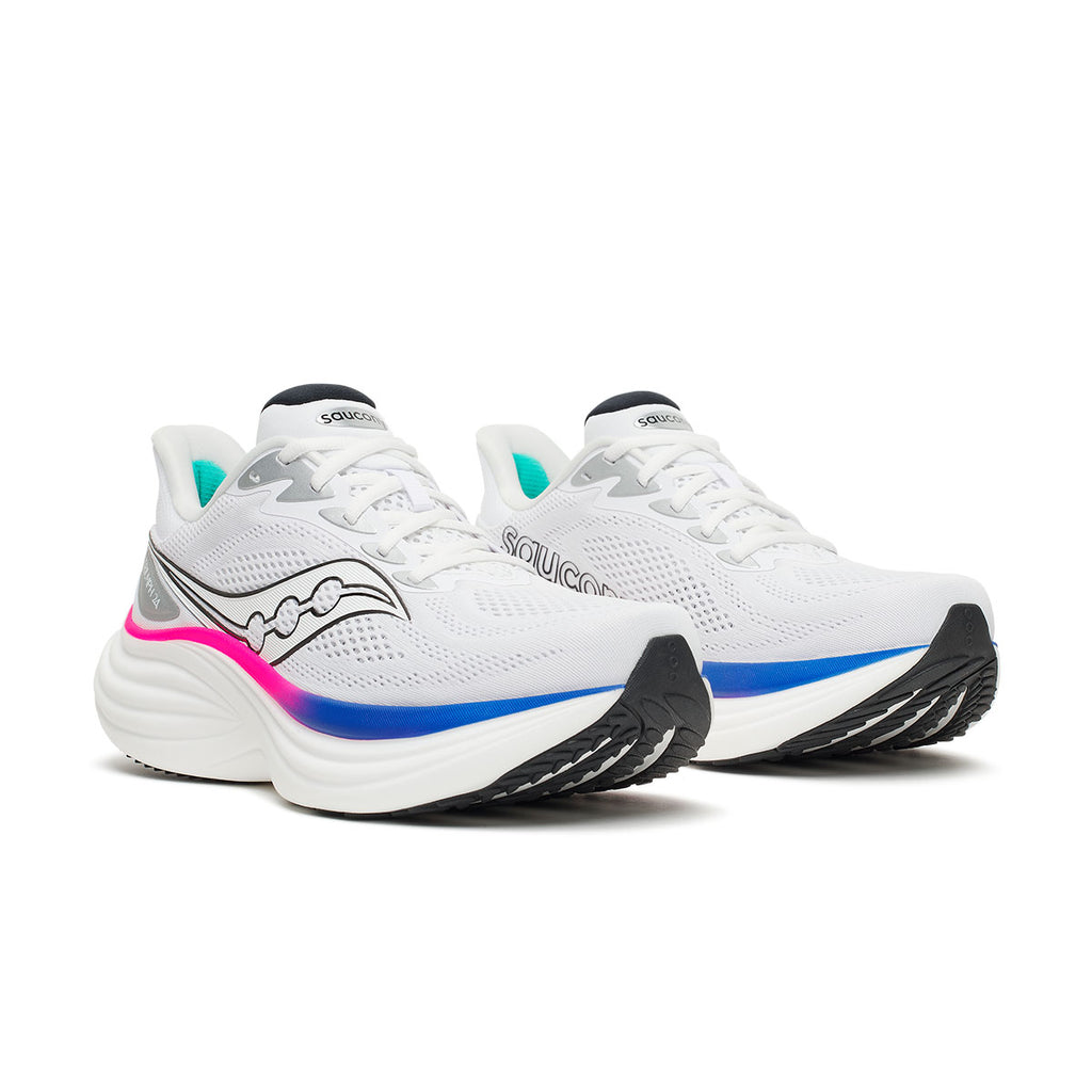 Saucony Triumph 24 herre løbesko i hvid med blå detaljer