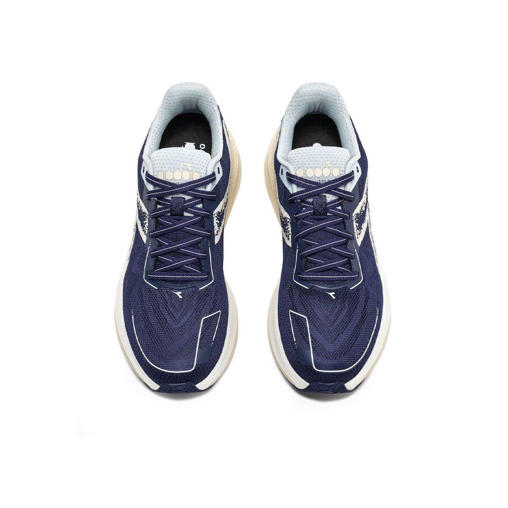 Diadora Mythos Blushield Vigore V Dame løbesko i blå og hvid