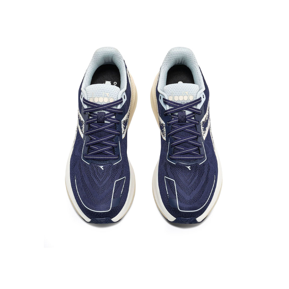 Diadora Mythos Blushield Vigore V Dame løbesko i blå og hvid