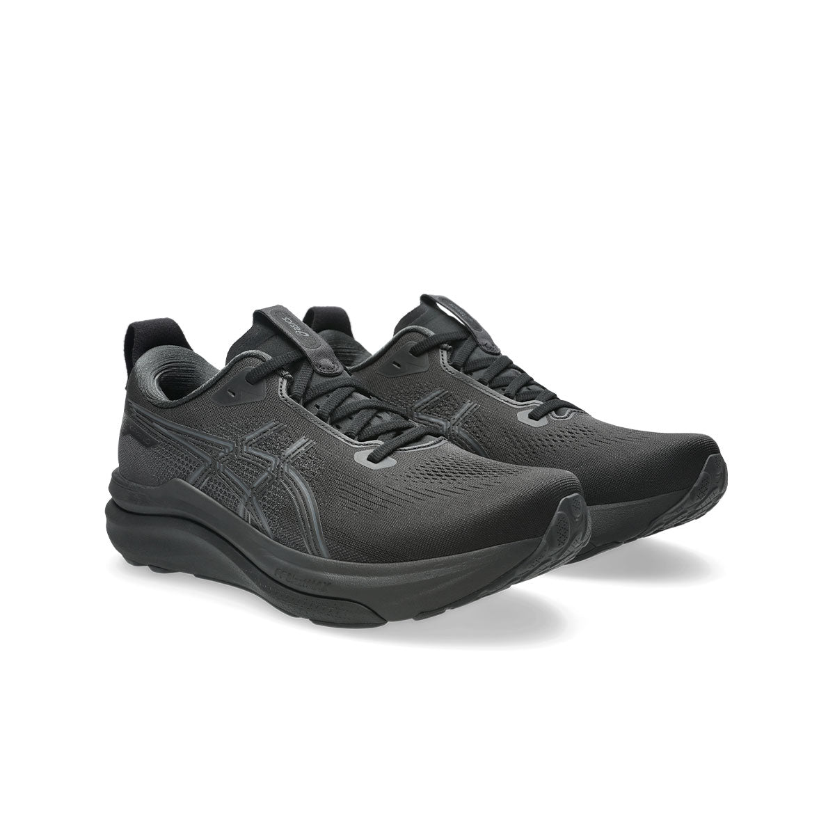 ASICS Gel-Kayano 33 herre løbesko i sort farve med snørebånd
