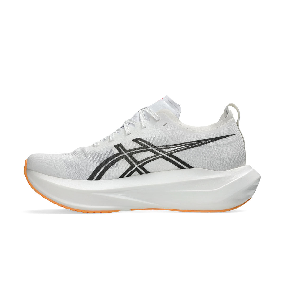 ASICS Megablast løbesko med grå overdel og orange sål