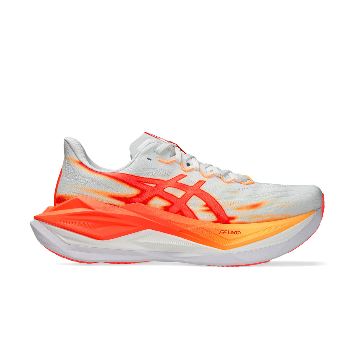 ASICS Superblast 3 løbesko i hvid med rød/orange detaljer