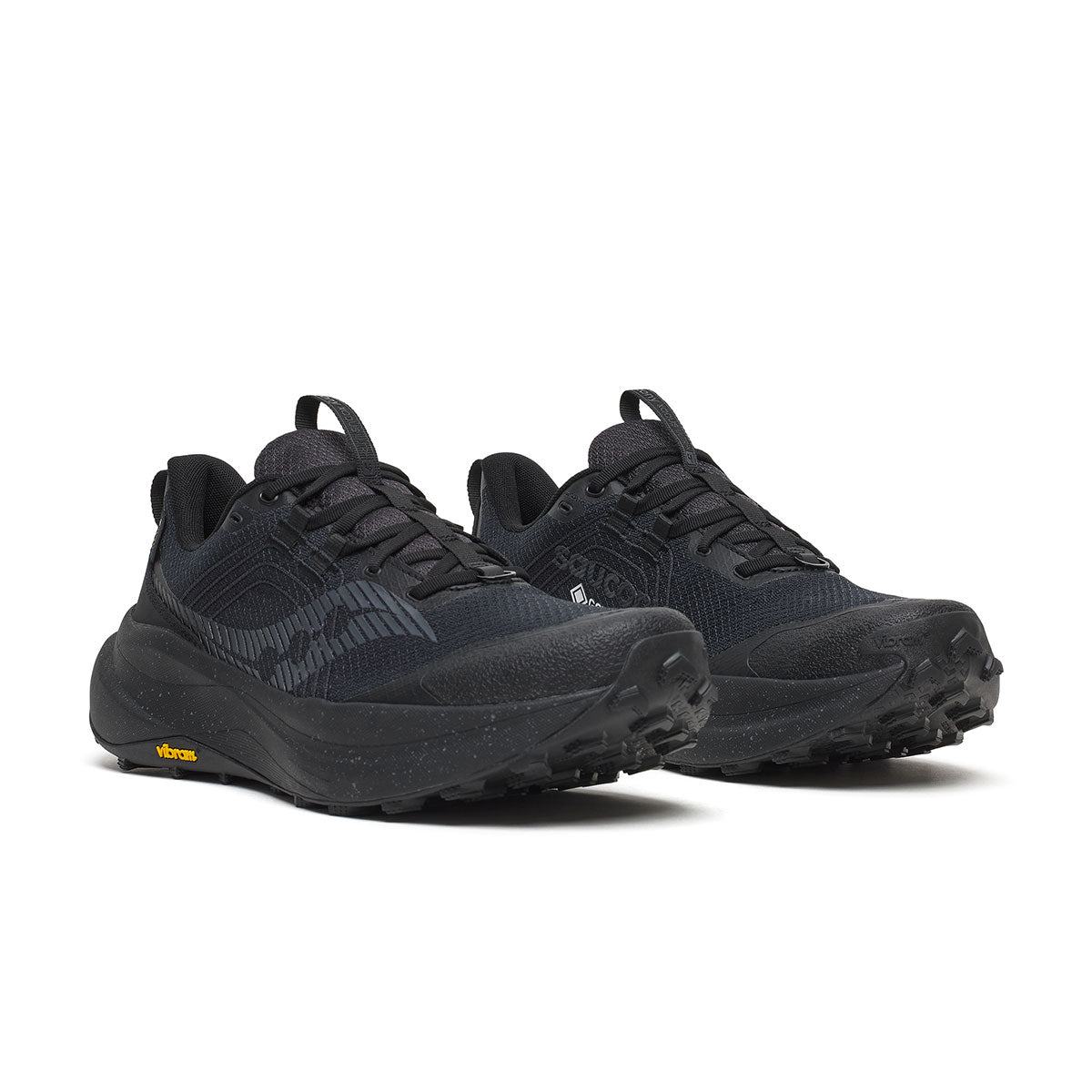 Saucony Xodus Ultra 4 GTX herre trailsko i sort med snørebånd