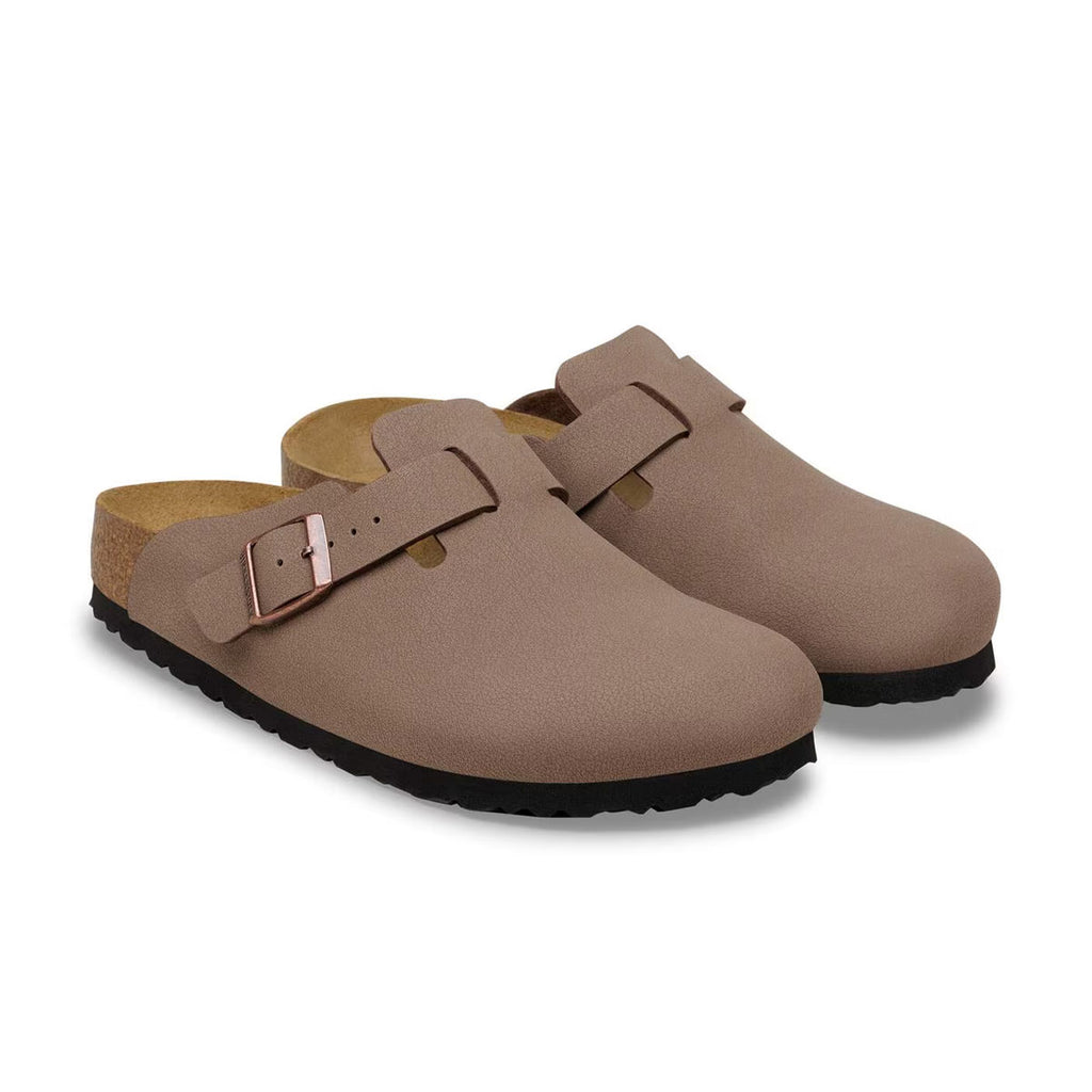 Birkenstock Boston sandaler i mocca med to remme og spænde