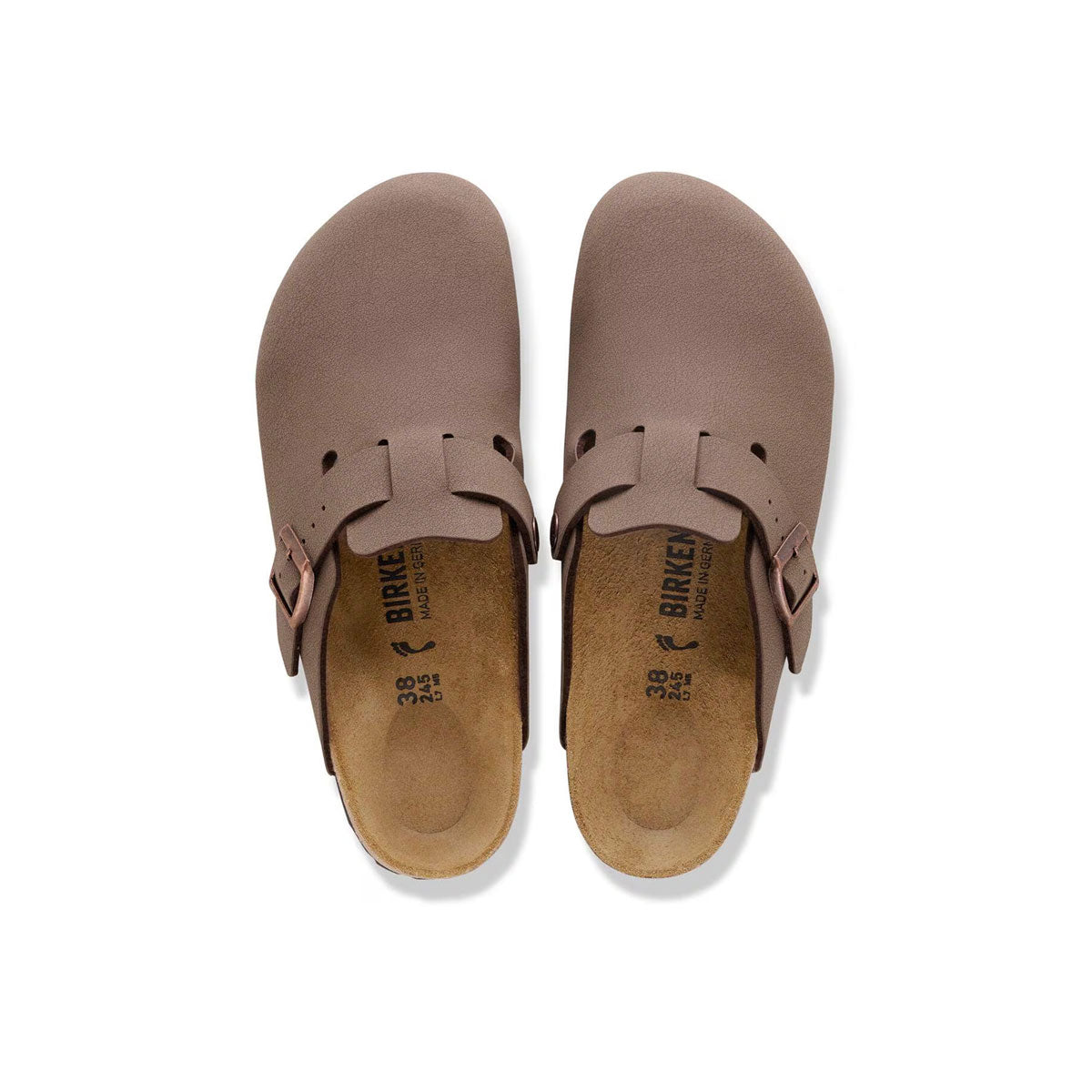 Birkenstock Boston mocca sandaler med lukket tå og justerbar rem
