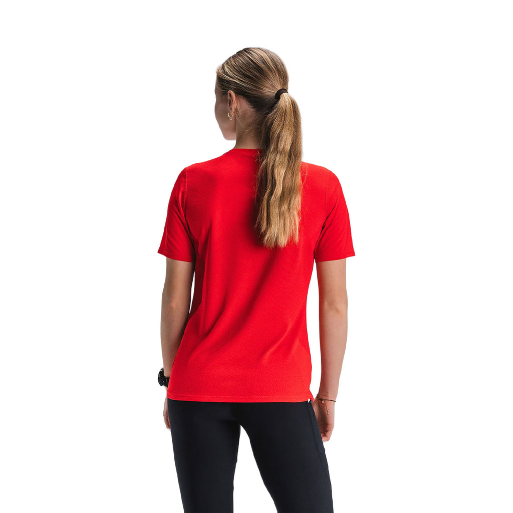 Rød FUSION TEMPO! ONE T-shirt til dame med kort ærmer bagfra