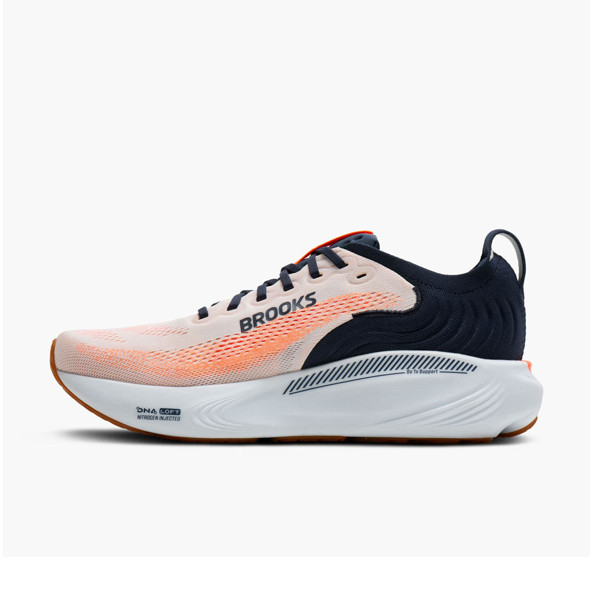 Brooks Adrenaline GTS 25 herre løbesko i hvid og blå farve