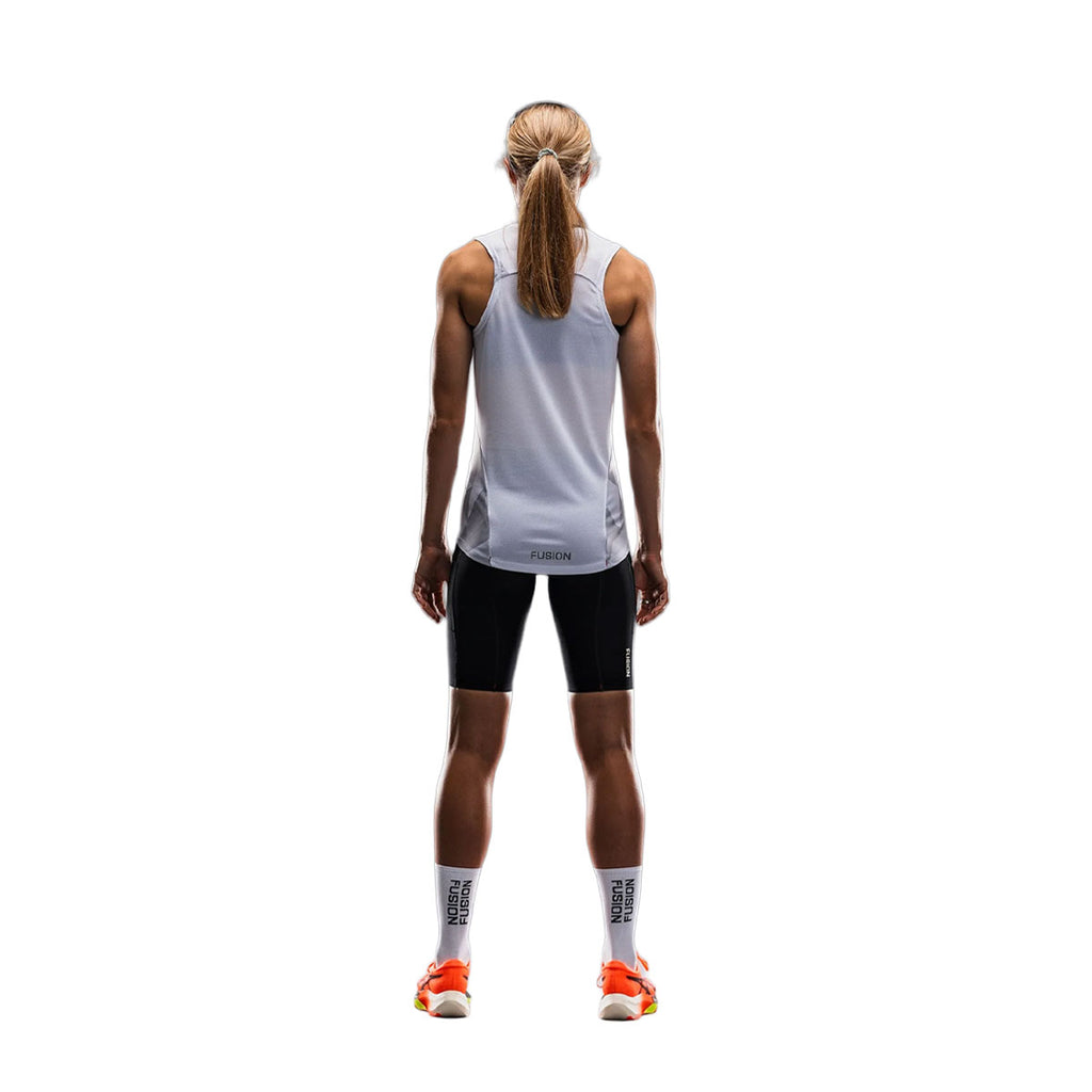 Fusion Tempo Pro herre singlet med racerback og løbetryk bagpå