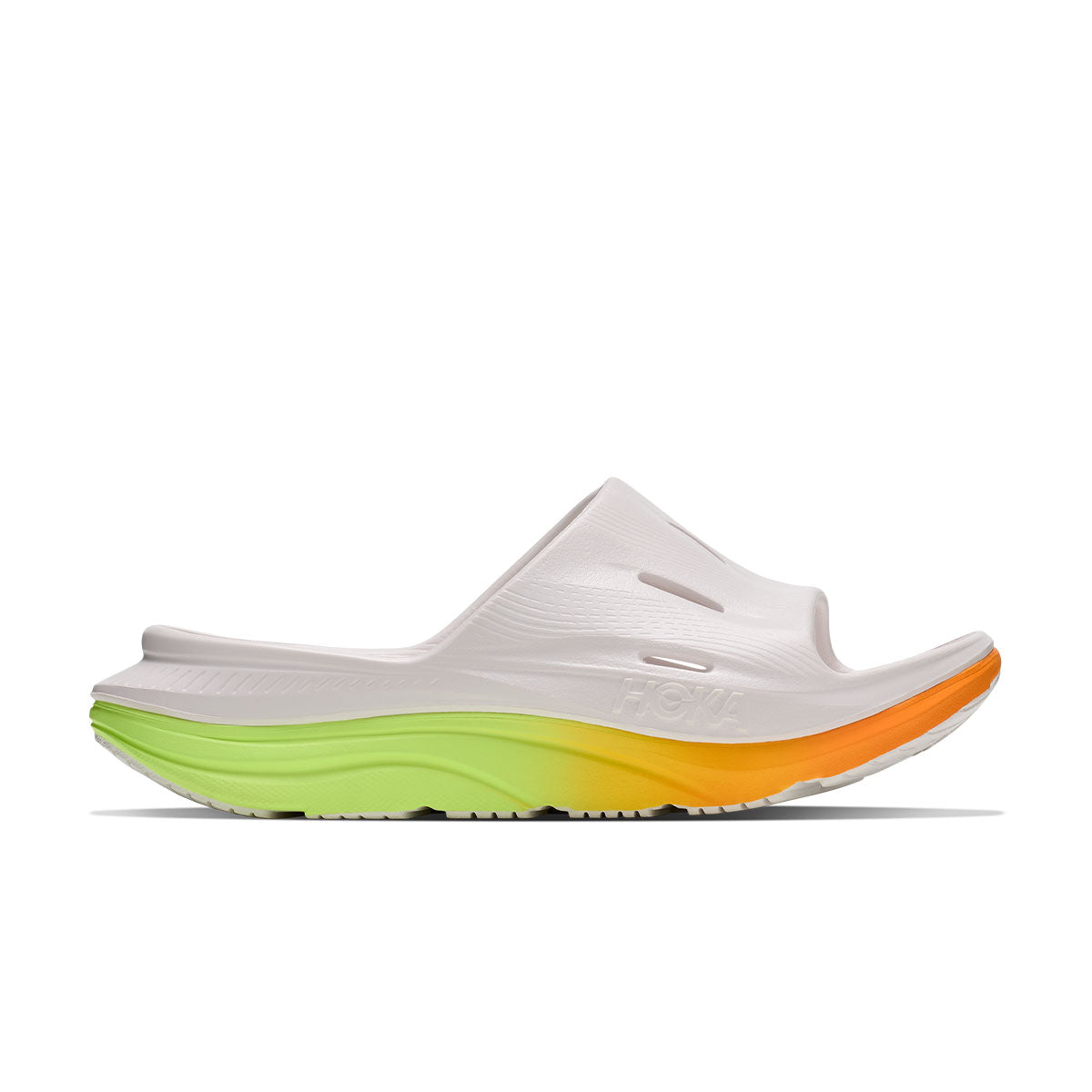 Hoka Ora Recovery Slide 3 unisex klipklap sandal med grøn sål
