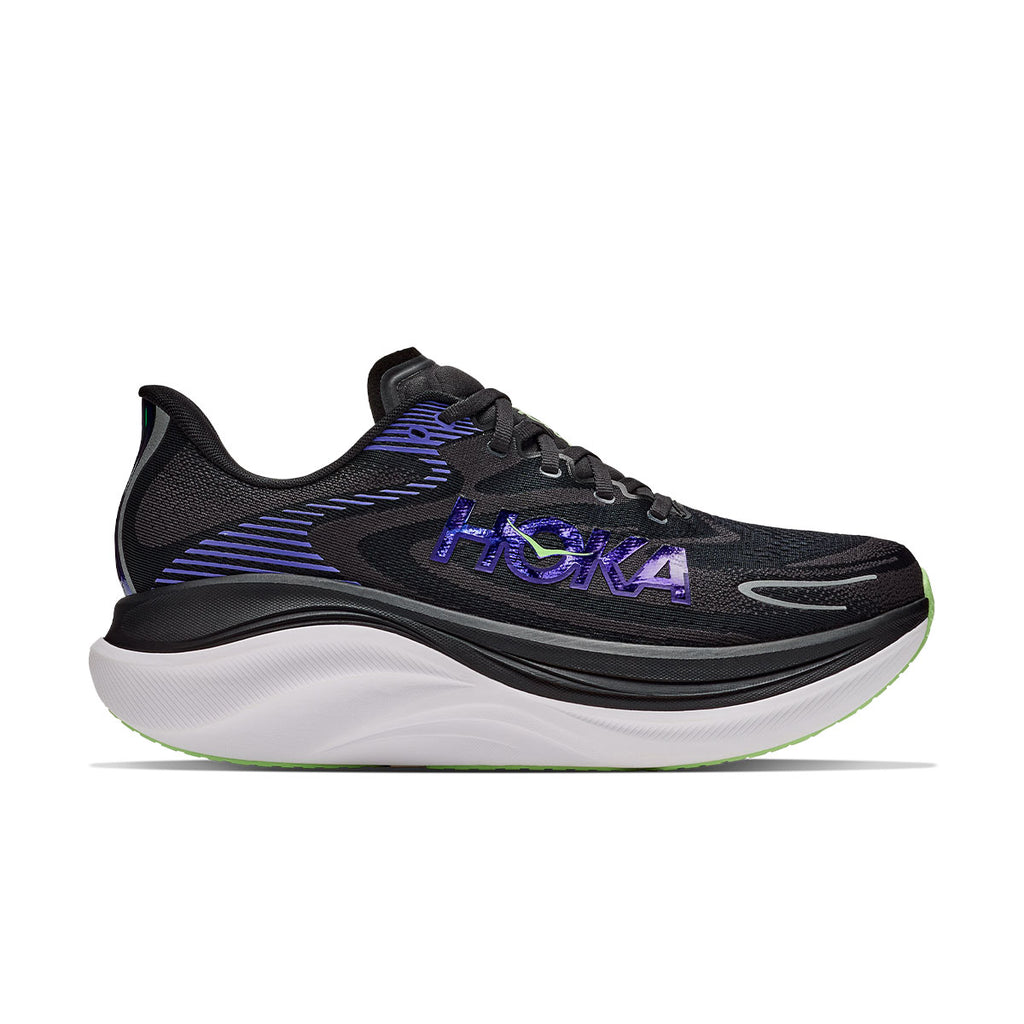 Hoka Skyward X 2 herre løbesko i sort med blå detaljer