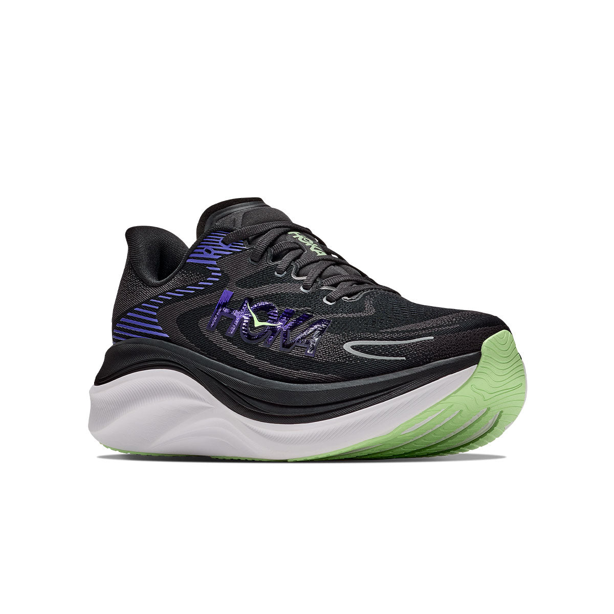 Hoka Skyward X 2 herre løbesko med sort og lilla detaljer