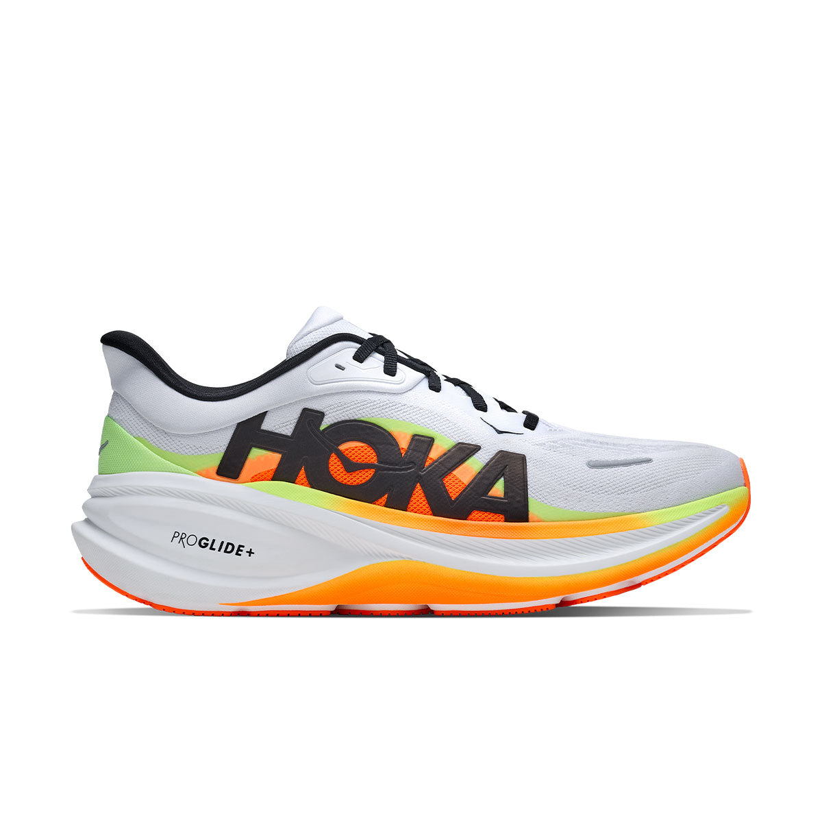 Hoka Clifton PRO Herre løbesko med hvidt overdel og orange sål