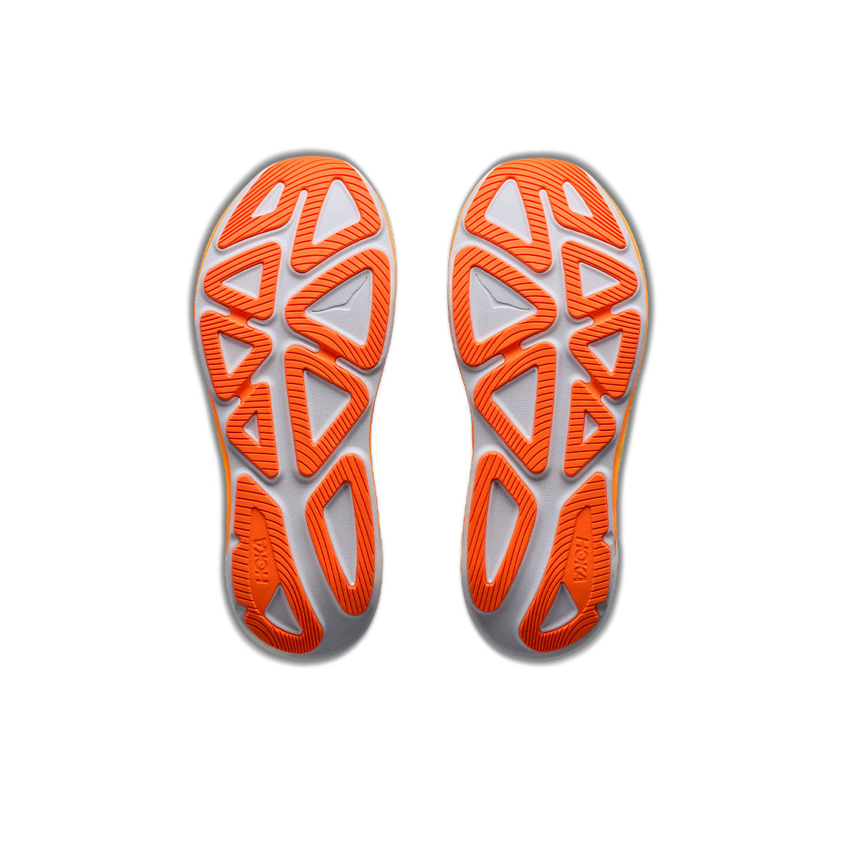 Hoka Clifton PRO herre løbesko sål med orange mønster