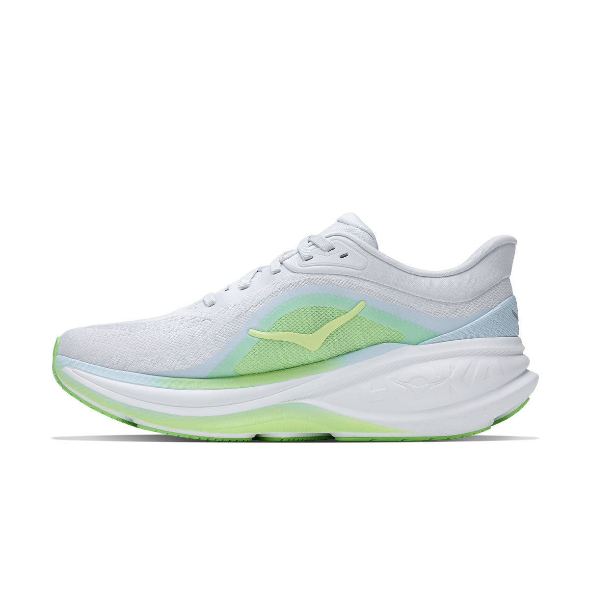 Hoka Clifton PRO løbesko til dame i hvidt og grønt