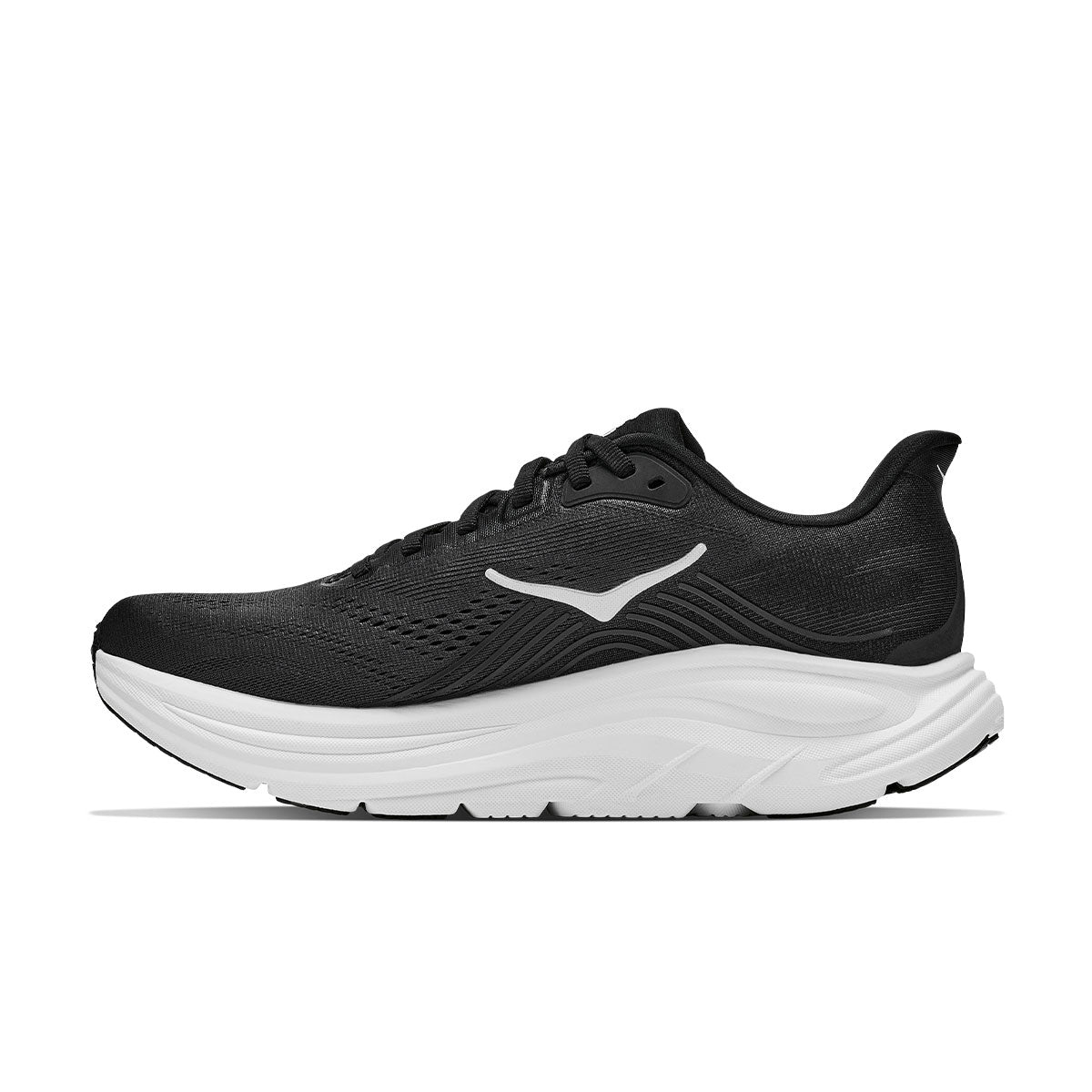 Hoka Clifton 11 Dame løbesko i sort med hvid sål