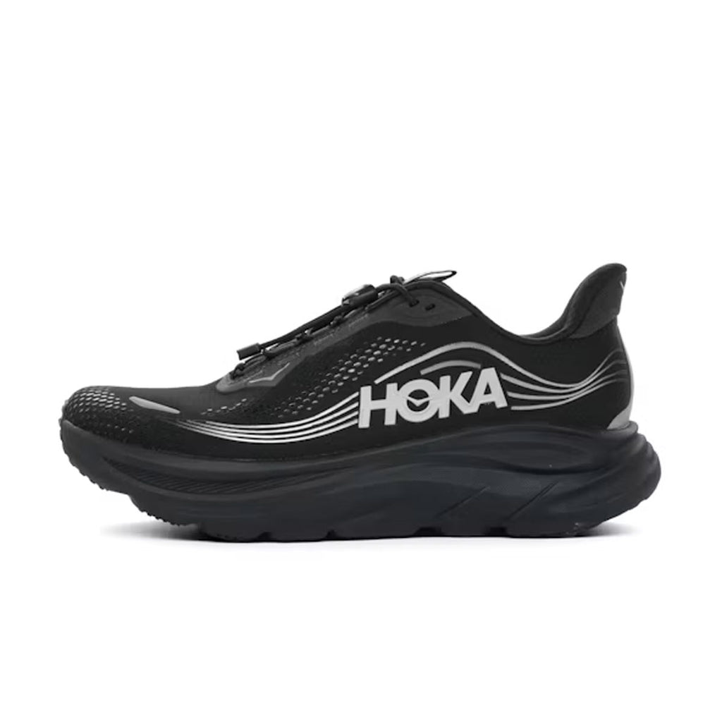 Sort Hoka Clifton 11 GTX løbesko til herre med snørebånd