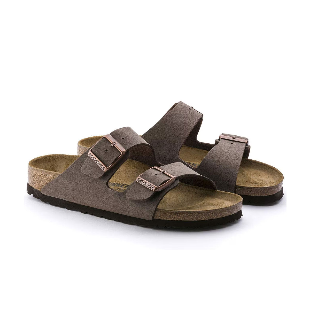 Birkenstock Arizona BF sandaler i nubuck mocca, størrelse small