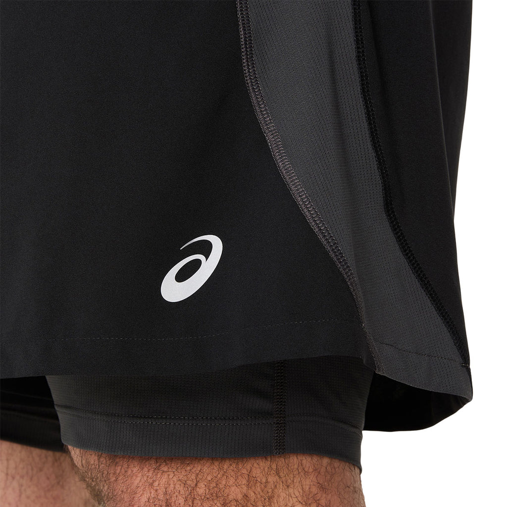 ASICS Road 2in1 5" shorts til mænd i sort