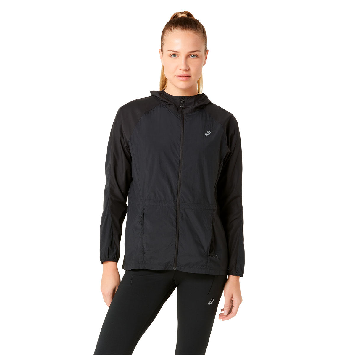 ASICS Road packable damejakke med lynlås og hætte