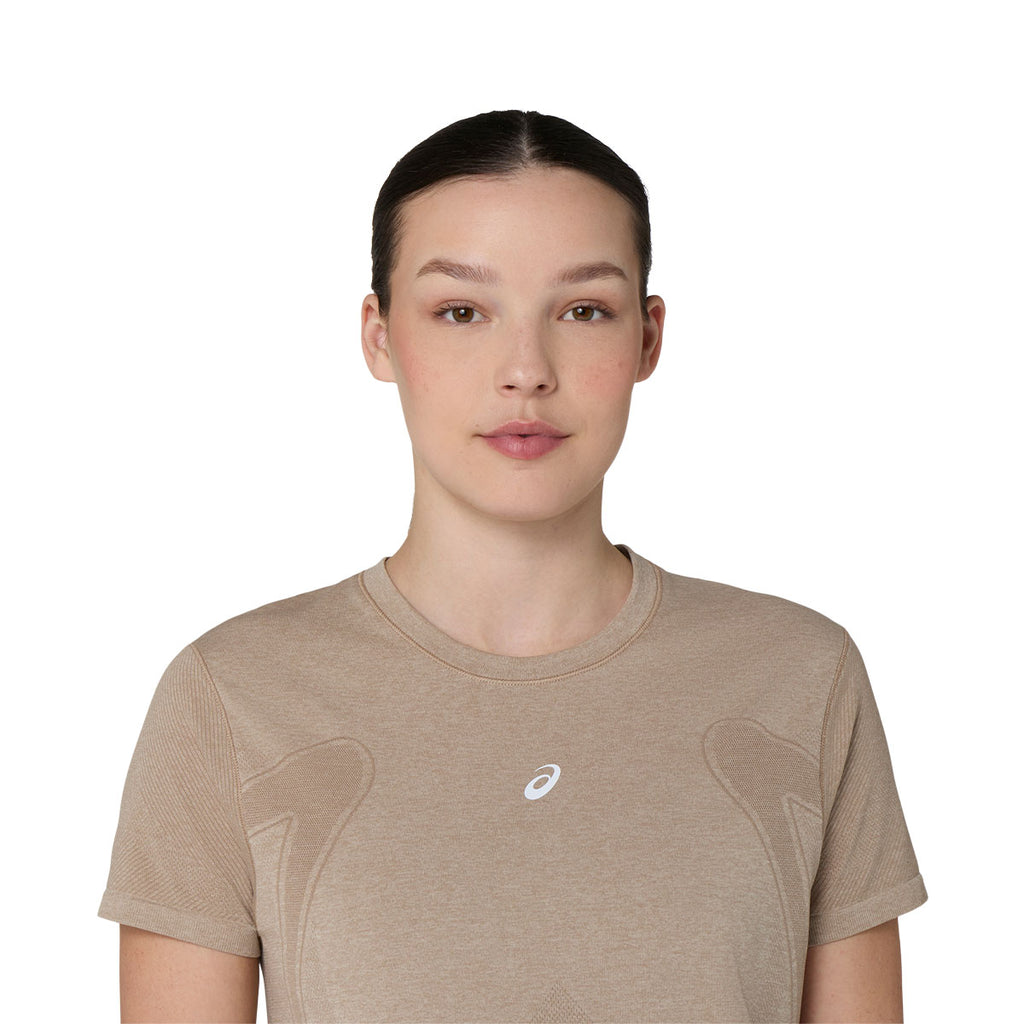 ASICS Road Seamless kortærmet T-shirt dame i beige