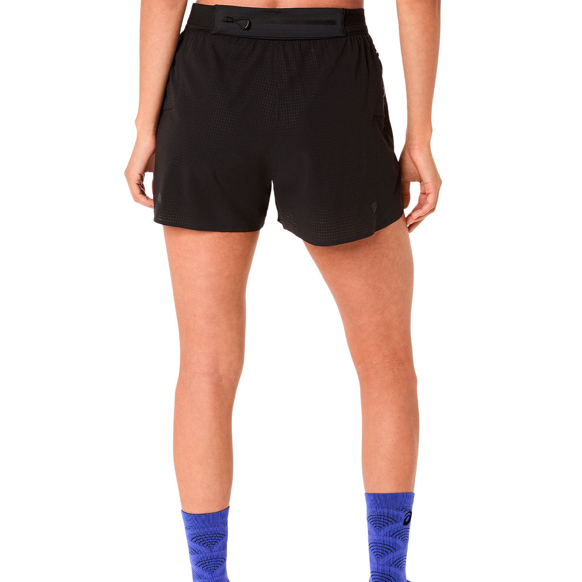 ASICS Metarun split shorts dame i sort med elastisk linning