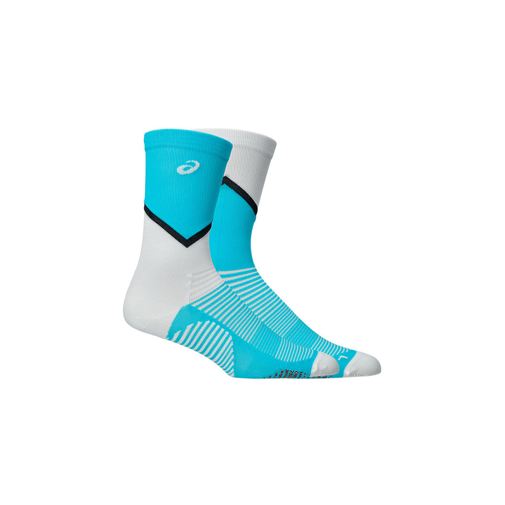 ASICS Metaspeed Crew Sock 2.0 par strømper med blå og hvid farve
