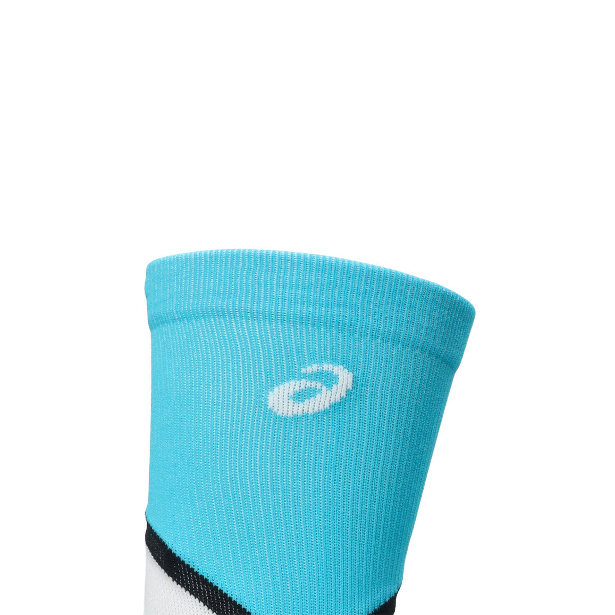 ASICS Metaspeed crewstrømpe 2.0 i blå med hvid logo og sort hælstripe