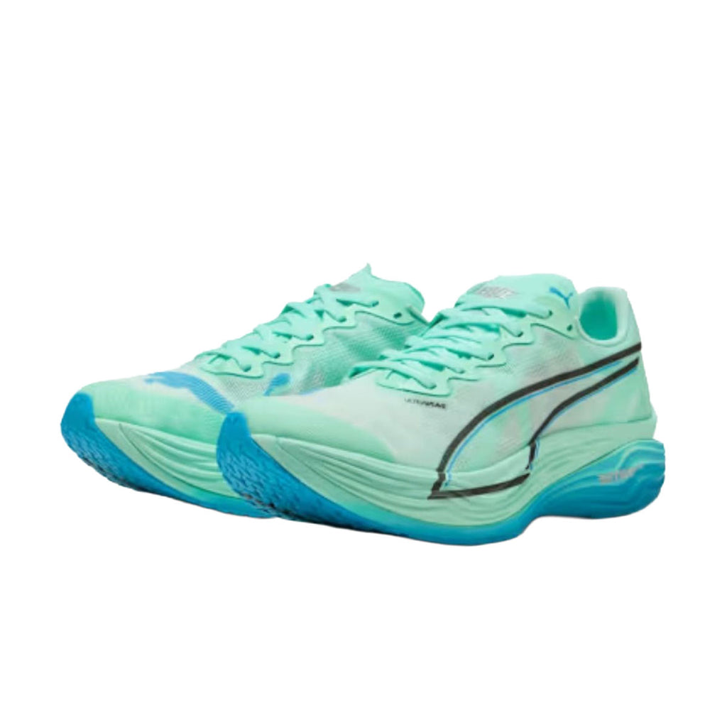 Puma Deviate NITRO Elite 3 løbesko i mintgrøn og blå