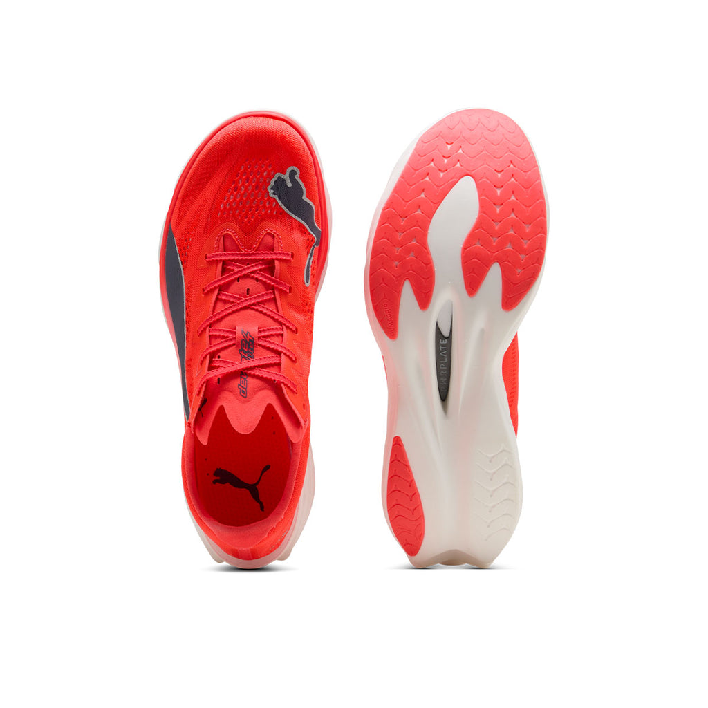 Puma Deviate NITRO Elite 4 Herre løbesko i rød og hvid