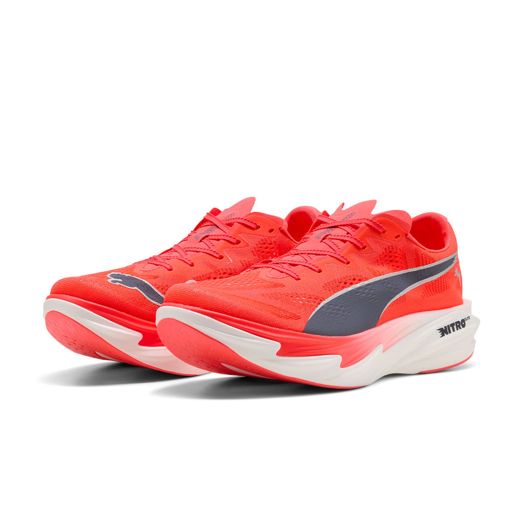 Puma Deviate NITRO Elite 4 Herre løbesko i rød og grå